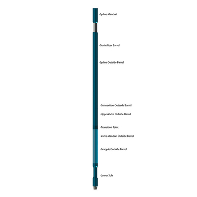 600kn Tensile Strength Oilfield Drilling Jars Max Operating Temperature 160°C